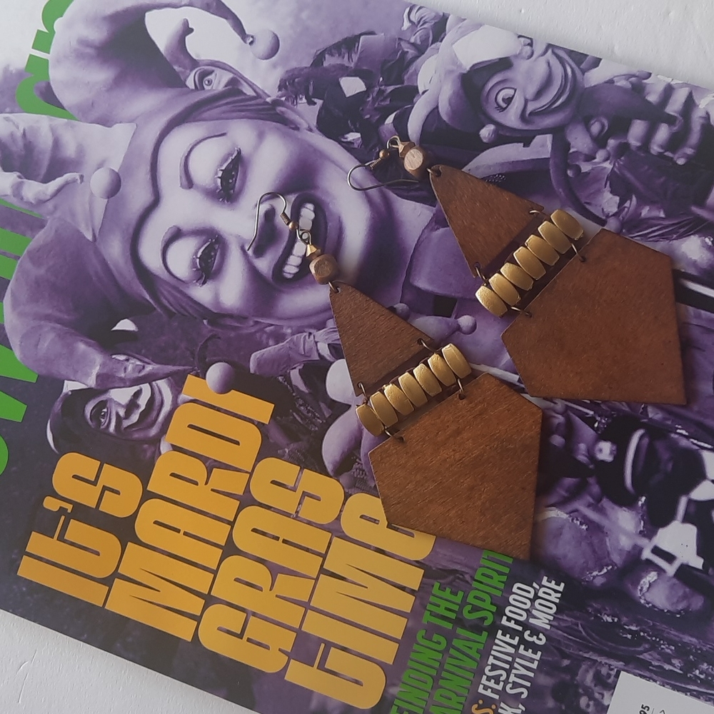 Wood earrings